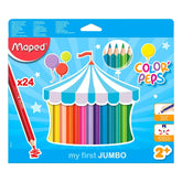 أقلام تلوين جامبو 24 قطعة